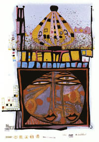 Hundertwasser - Homo Humus Come Va - 10,002 Nights - 01152